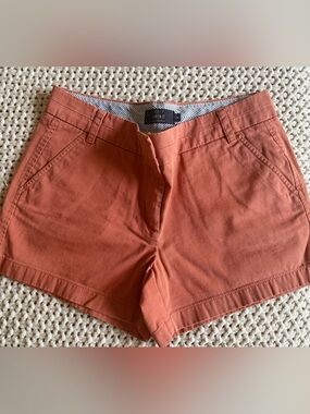J. Crew Chino Shorts in Rust Size 8
